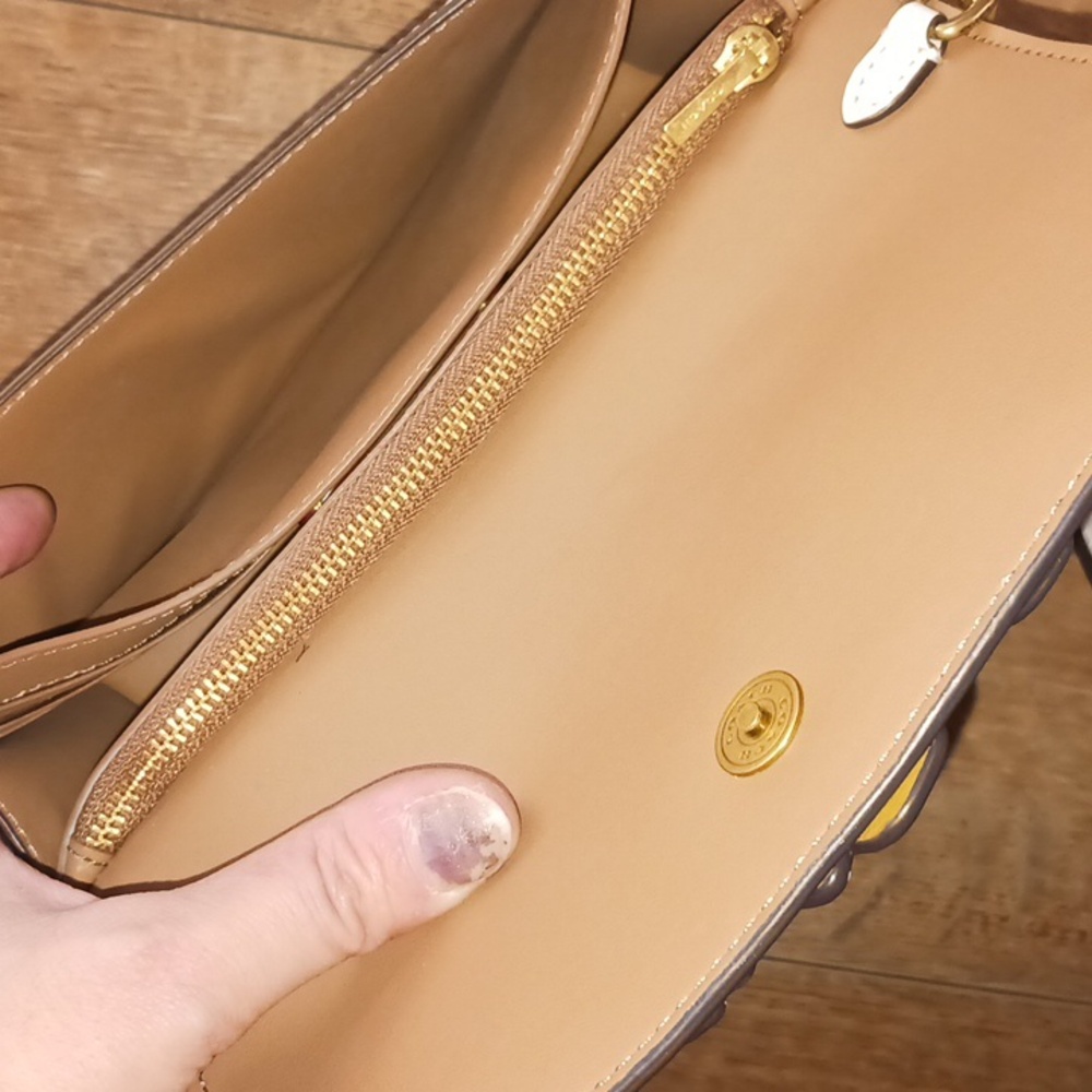 Coach Hayden Cream Tea Rose Crossbody Bag - Picture 14 of 16